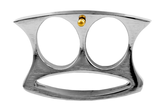 Best Brass Knuckles Under $50 - "Machiavellian" Chrome Brass Knuckles