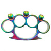 Skull Brass Knuckles for Sale - Rainbow Brass Knuckles  | Buy Now