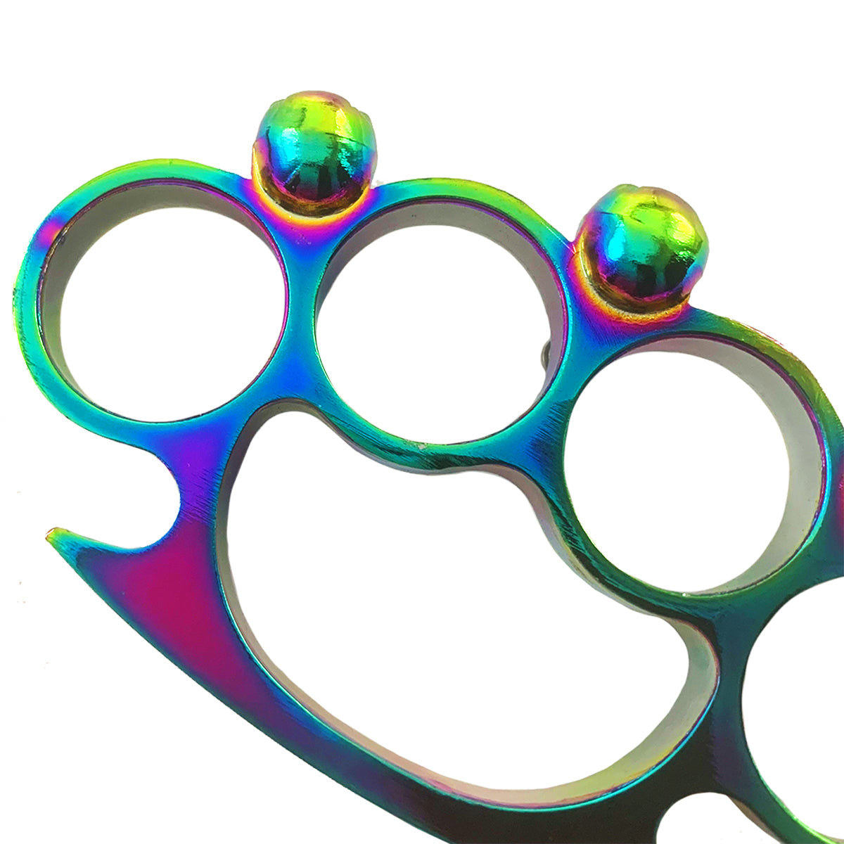 Skull Brass Knuckles for Sale - Rainbow Brass Knuckles  | Buy Now