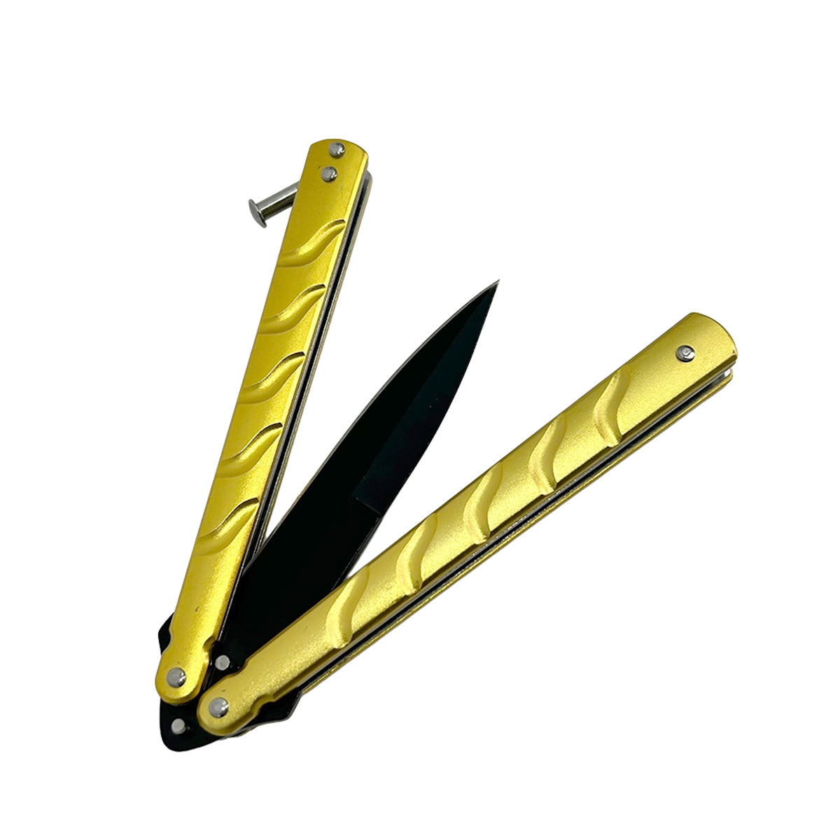 Balisong Knife - "Shadow Dancer" Gold Butterfly Knife 