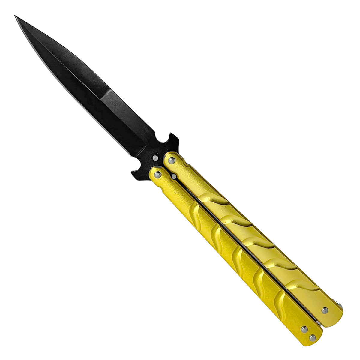 Balisong Knife - "Shadow Dancer" Gold Butterfly Knife 