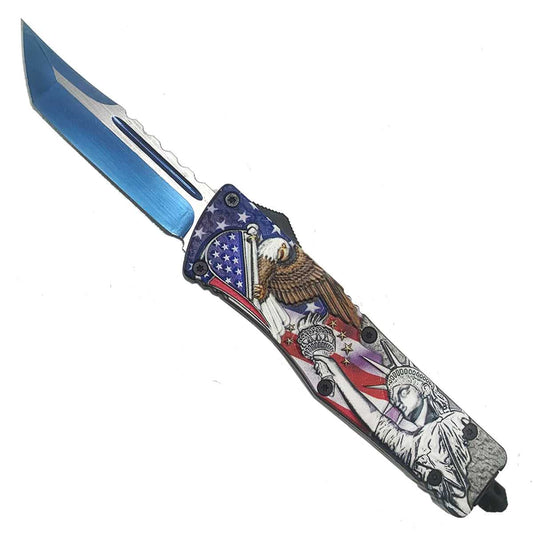 Best OTF Knife Under $100 -  ‘Blue Unity’ OTF Automatic Knife 