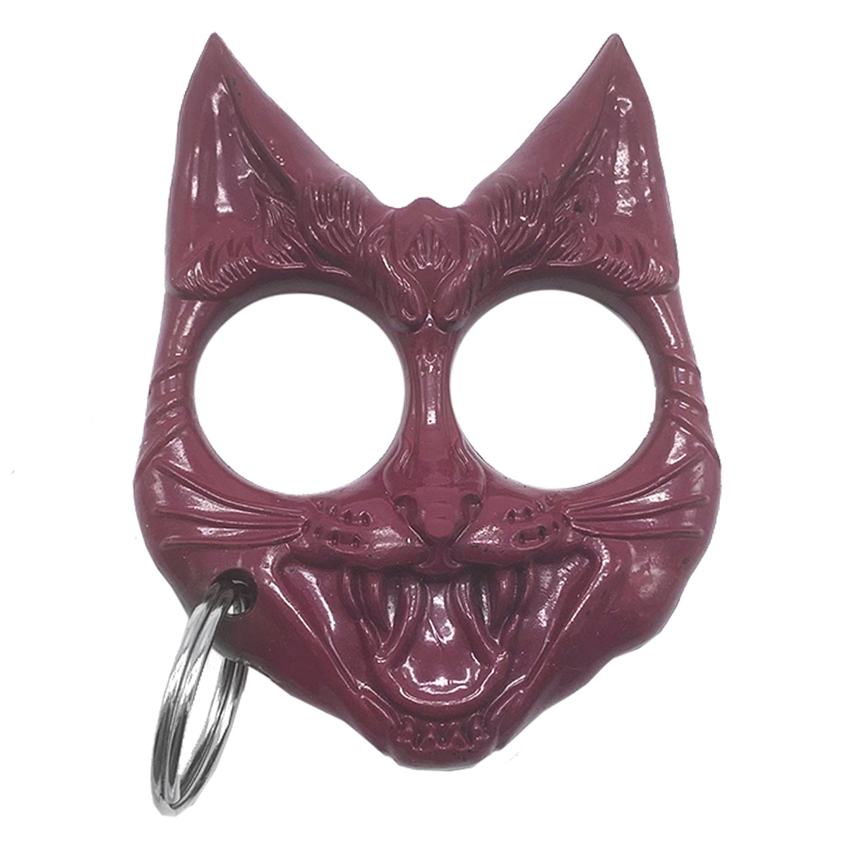 Plastic Knuckles for Sale - Purple Cat Plastic Knuckles Keychain