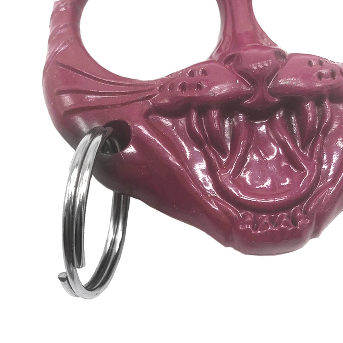 Plastic Knuckles for Sale - Purple Cat Plastic Knuckles Keychain