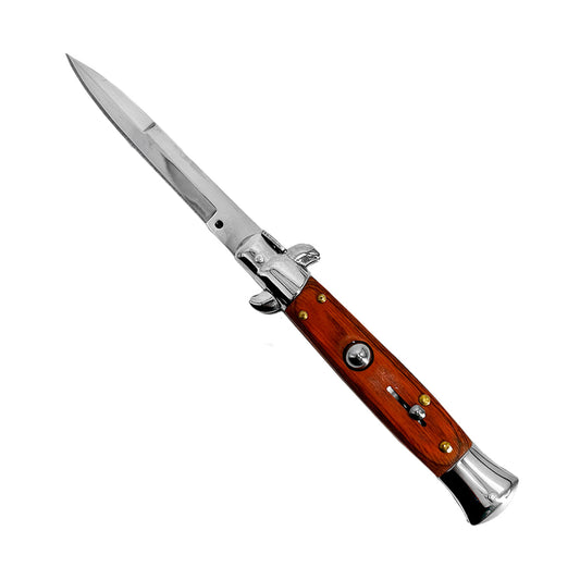 Best Switchblade Under $50 -  "Classico" Wood Handle Switchblade