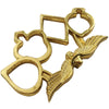 Brass Knuckle - Golden Poker Card Shapes | Buy Now - $5 Shipping