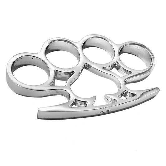 Brass Knuckles for Sale - "Ace of Spades" Chrome Brass Knuckles