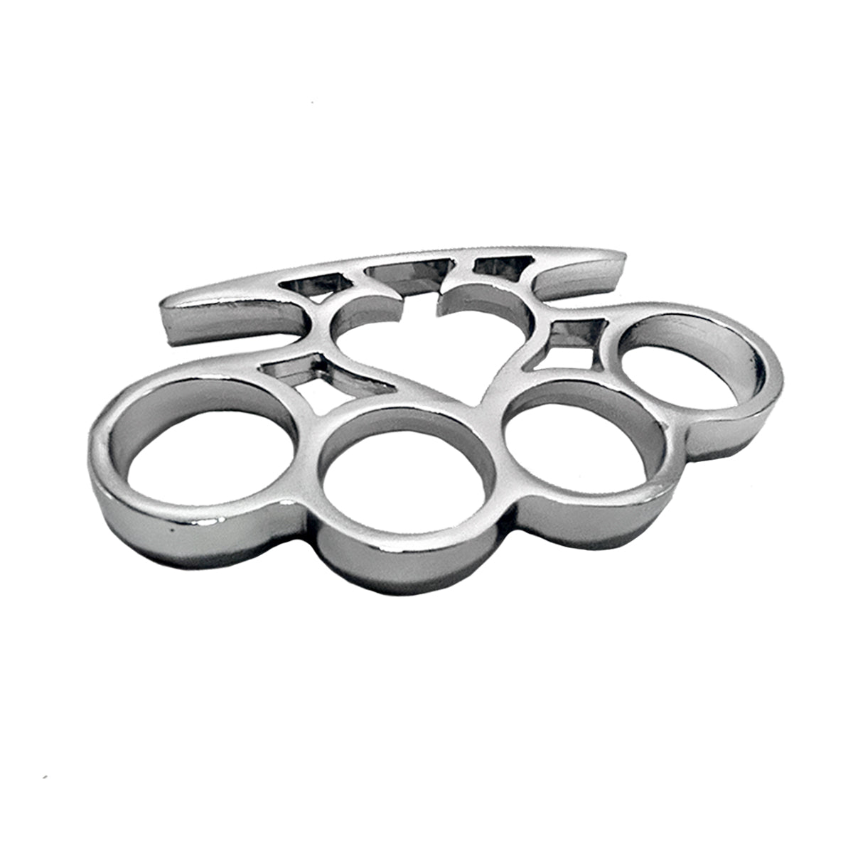 Brass Knuckles for Sale - "Ace of Spades" Chrome Brass Knuckles