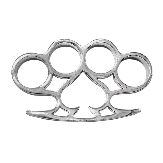 Brass Knuckles for Sale - "Ace of Spades" Chrome Brass Knuckles