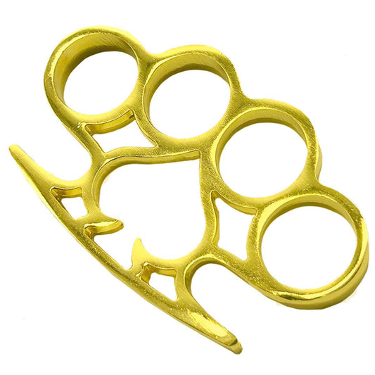 Brass Knuckles for Sale - "Ace of Spades" Gold Knuckle Dusters