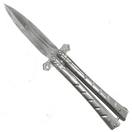 Best Butterfly Knife Under $50 - Buy "Chrome Villain" Butterfly Knife