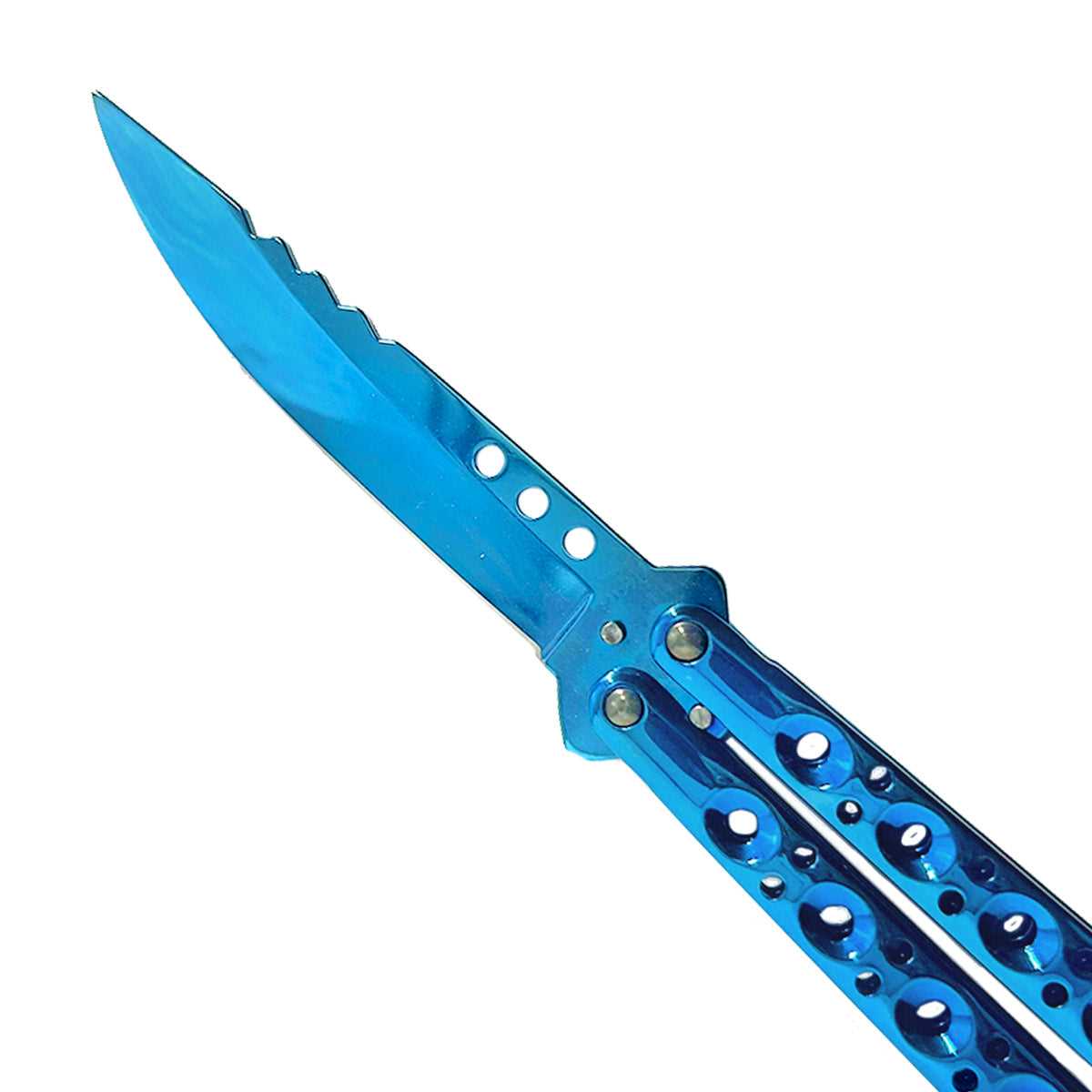 Butterfly Knives for Sale - ‘Baby Shark’ Blue Butterfly Knife