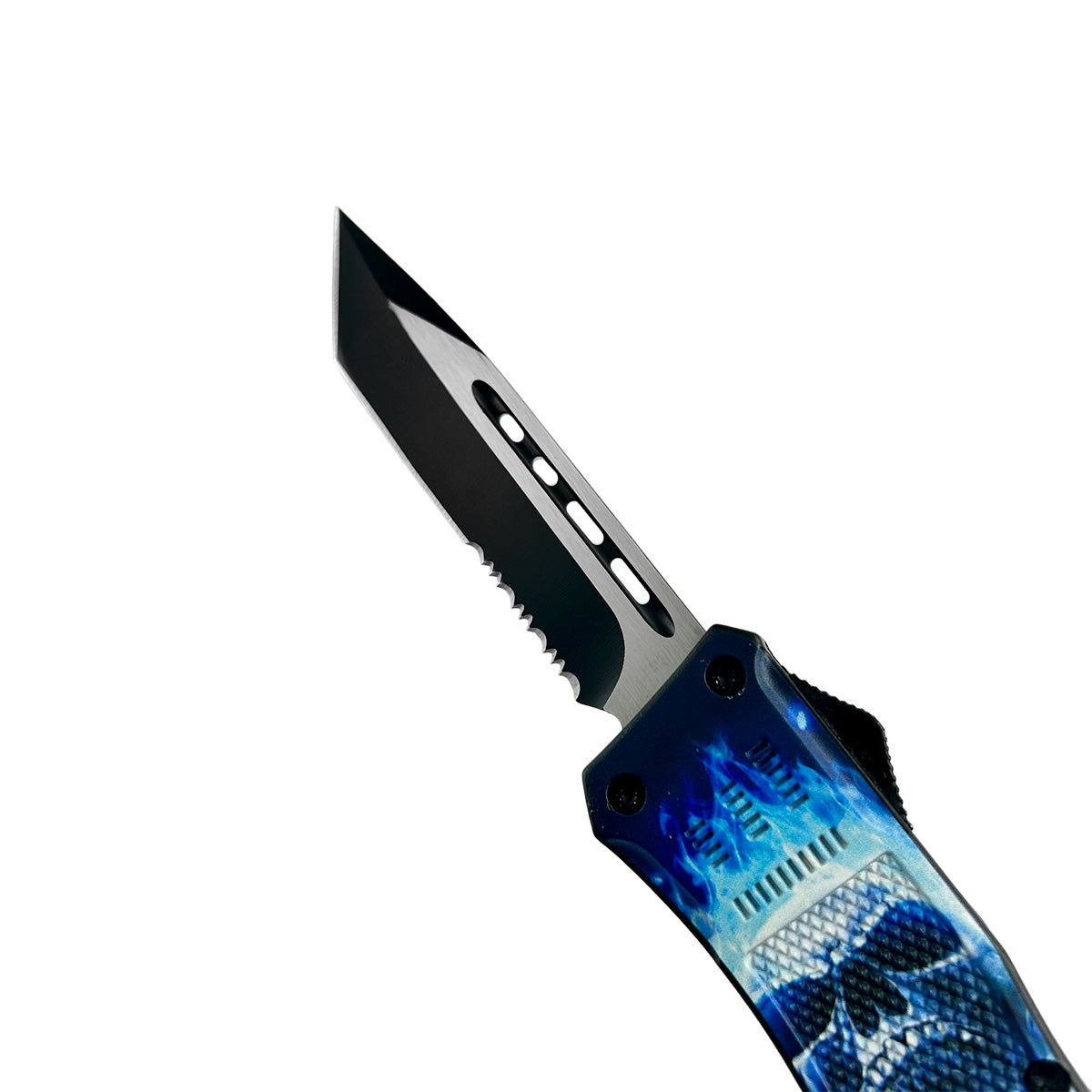 OTF Knife - "Primary" Skull / Flames OTF Knives for Sale