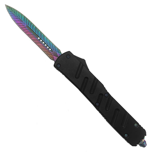  OTF Knives for Sale - "Sniper" Rainbow OTF Knife | $5 Shipping 