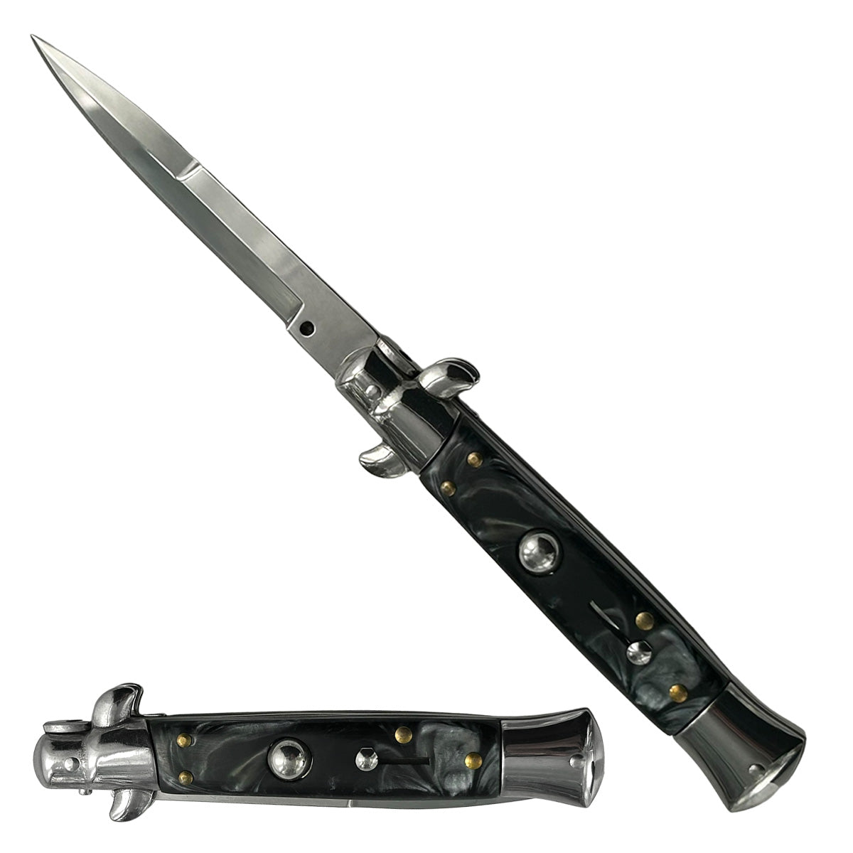 Switchblade - "Classico" Silver Blade Switchblades for Sale