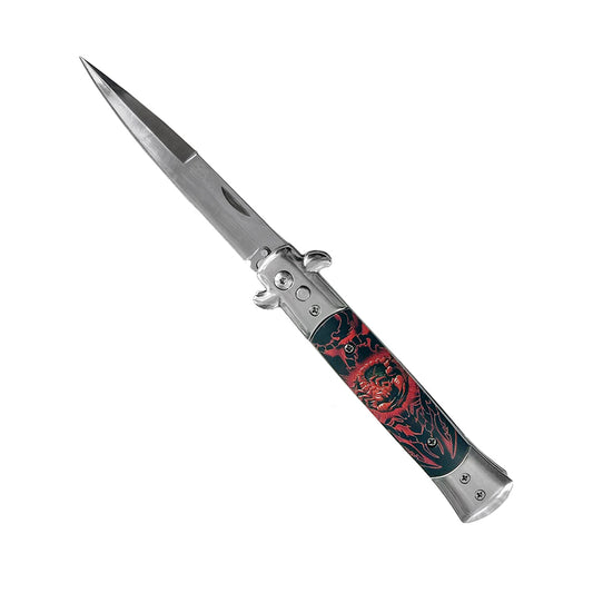 Switchblade - Red Scorpion Automatic Switchblade Knife