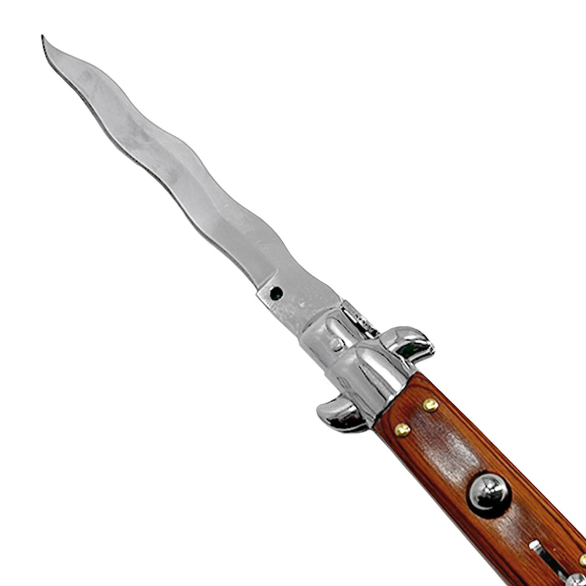 Switchblade - "Wavy" Kris Blade Switchblade Knife