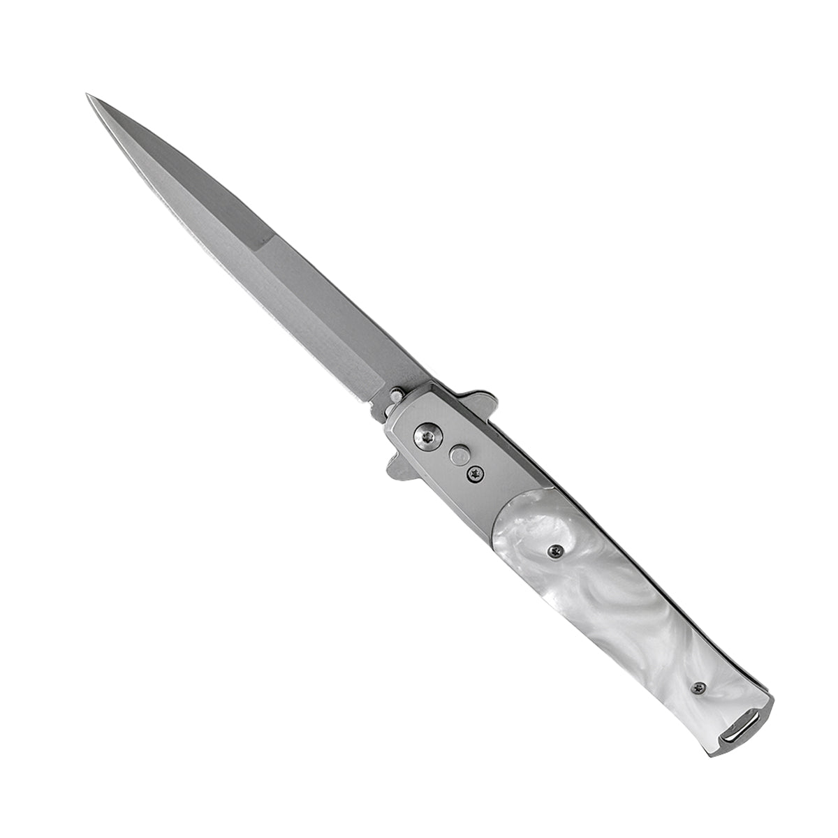 Switchblade Knife for Sale - "Basico" Marble Switchblade Knives  