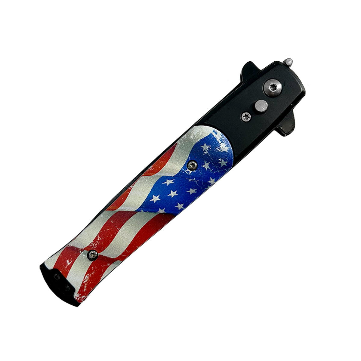 Switchblades - "Basico" USA Flag Automatic Switchblade Knife